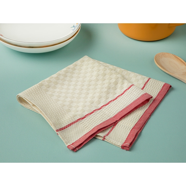 Modern Square Cotton Polyester Drying Towel 37 x 34 x 10 Cm - Pink