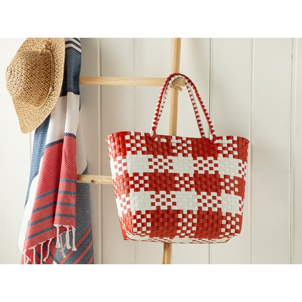 Modern Patch Bag 34 x 14 x 32 Cm - Red