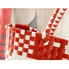 Modern Patch Bag 34 x 14 x 32 Cm - Red