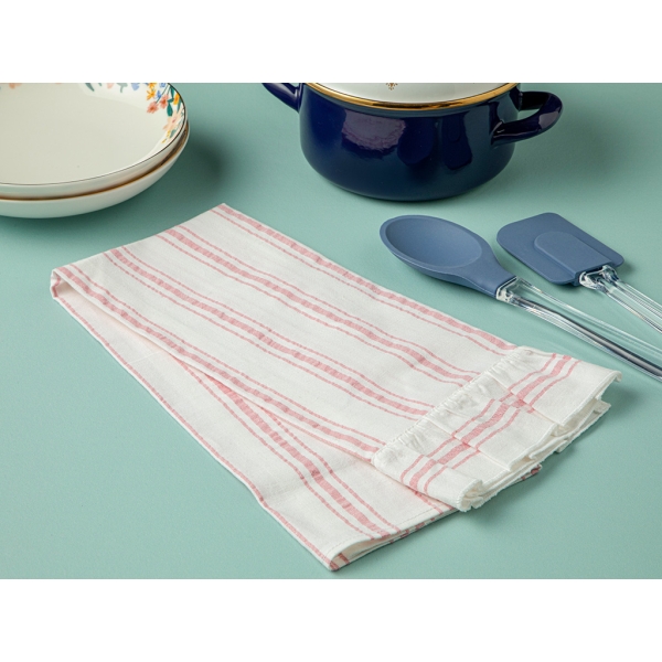Musy Cotton Frilly Drying Towel 40 x 60 Cm - Pink