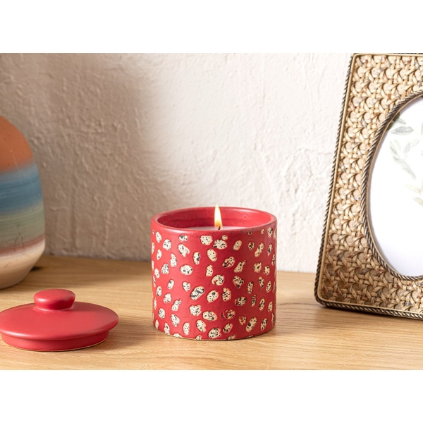 Dotty Scented Candle 260 G - Red