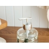 Green Leaf Bathroom Liquid Soap Dispenser 8 x 14 Cm - Multicolor