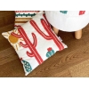 Sahara Punch Decorative Cushion With Filling 43 x 43 cm - Light Beige / Desert / Coral / Blue Green