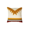 Sardes Punch Decorative Cushion With Filling 43 x 43 cm - Light Beige / Mustard / Brown Grey / Brick Red