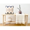 Vermont Punch Decorative Cushion With Filling 43 x 43 cm - Light Beige / Dark Grey / Pink / Navy Blue