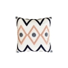 Vermont Punch Decorative Cushion With Filling 43 x 43 cm - Light Beige / Dark Grey / Pink / Navy Blue