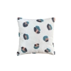 Leo Punch Decorative Cushion With Filling 43 x 43 cm - Light Beige / Pink / Blue Green / Dark Grey