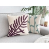 Morado Punch Decorative Cushion With Filling 43 x 43 cm - Light Beige / Plum