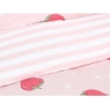 3 Pieces Strawberry Double Duvet Cover Set 200 x 220 cm - Pink