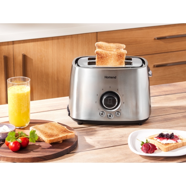 Homend Bread fast 1502h Stainless Steel Toaster 1000 W - Grey