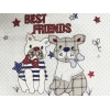 13 Pieces Best Friends Applique Embroidery Baby Set 100 x 150 cm - Multicolor