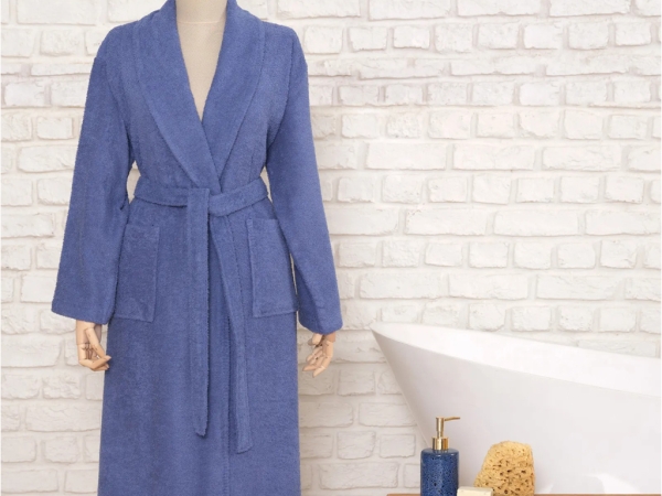 Daily Soft Women's Bathrobe S / M - Indigo