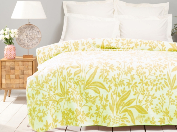 Harmony Single Cotton Blanket 180 x 220 cm - Mustard