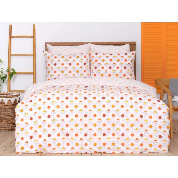 2 Pieces Sunny Single Duvet Cover Set 160 x 220 cm - Tile