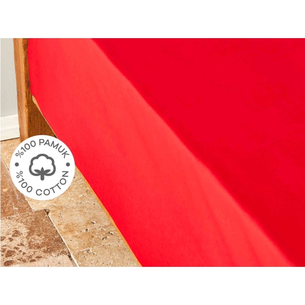 Nautica Pavia Single Bed Sheet 180 x 240 cm - Red