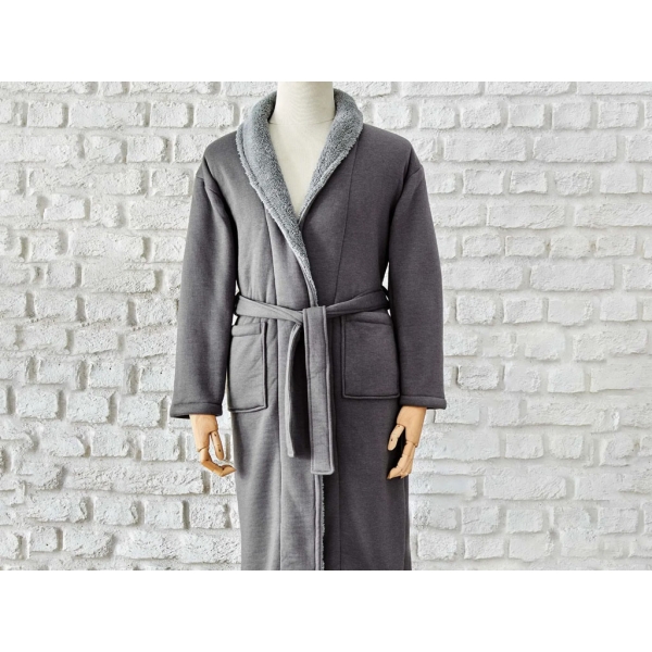 Softy Women's Comfort Dressing Gown S / M -  Grey