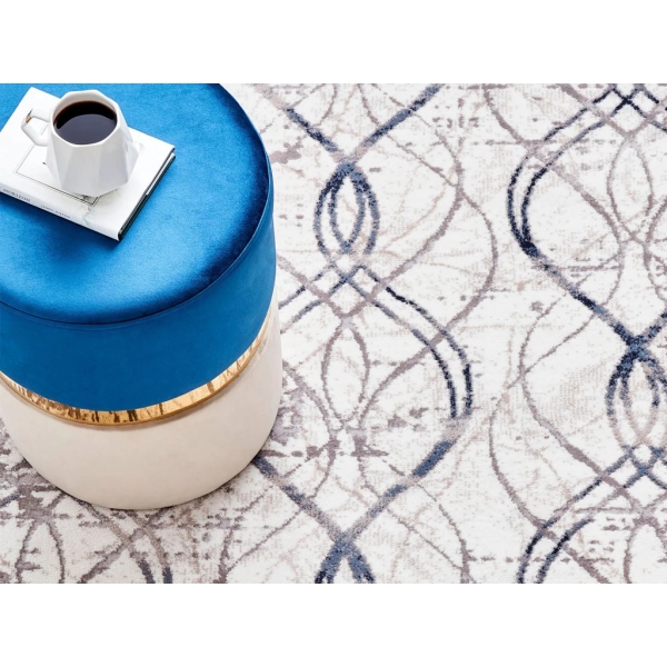 Palas Beylerbeyi Cashmere Carpet 160 x 230 cm - Beige / Blue