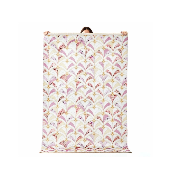 Art Trend Minka Cashmere Decorative Carpet 160 x 230 cm - Pink / White
