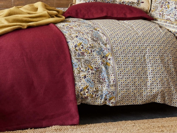 3 Pieces Cottage Double Bedspread Set 240 x 250 cm - Red