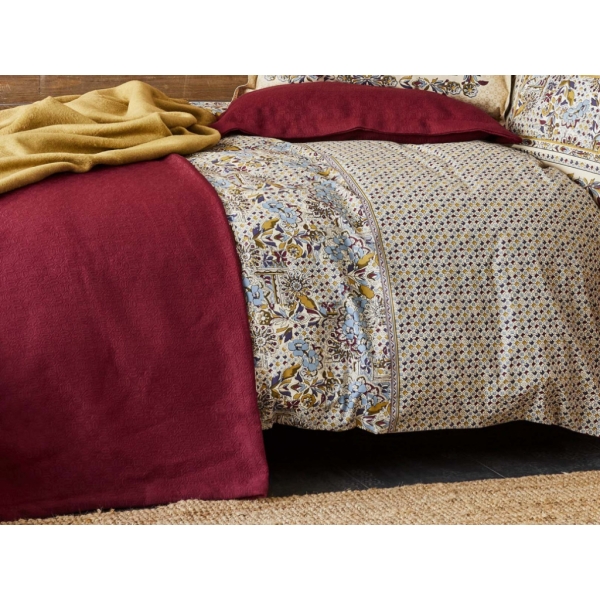 3 Pieces Cottage Double Bedspread Set 240 x 250 cm - Red