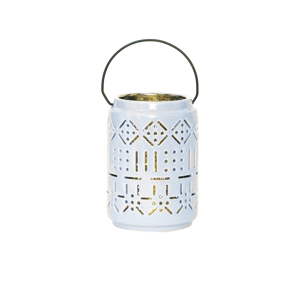 Joyful Lantern 16 x 11.3 x 11.3 cm - Blue