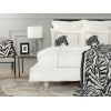 Zebra Double Jacquard Blanket 200 x 220 cm - Black