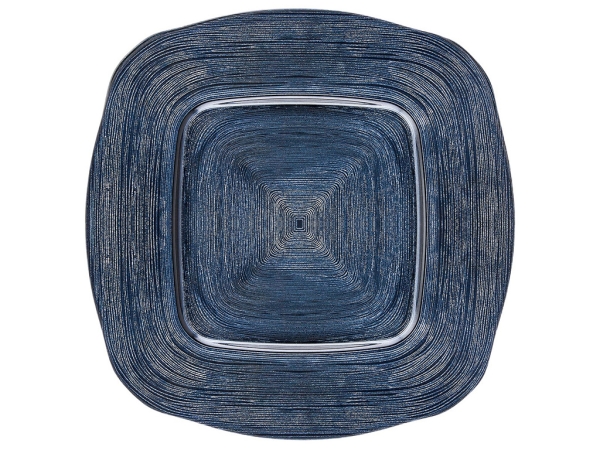 Premium Square Service Plate 34 cm - Blue