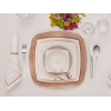 Stylish Square Service Plate 34 cm - Brown