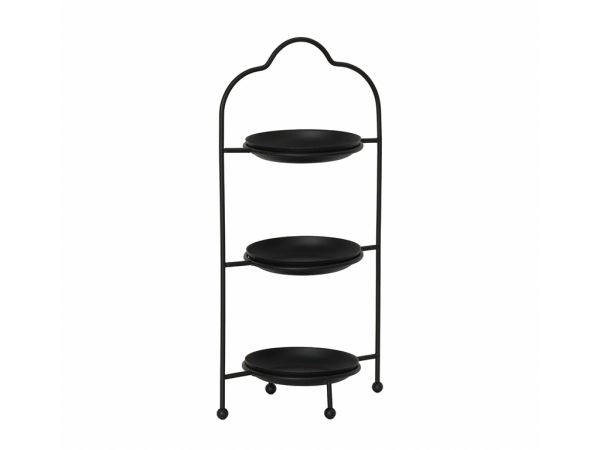 Colmar 3 Floors Service Desk 38 cm - Black