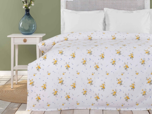 Matilda Cotton Double Pique 200 x 220 cm - Yellow