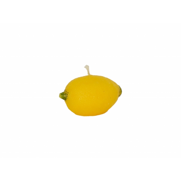 Tutti Frutti Lemon Shaped Candle 9.5 x 6 cm - Yellow