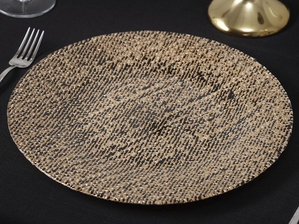 Cotton Service Plate 33 cm - Black