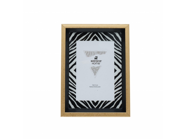 Wild Touch Zebra Frame 18 x 24 cm - Gold / Black