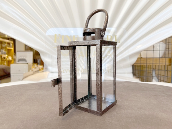 Oslo Lantern 10 x 10 x 29 cm - Silver / Anthracite