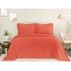 2 Pieces Cedric Single Bedspread Set 160 x 240 cm - Dark Orange