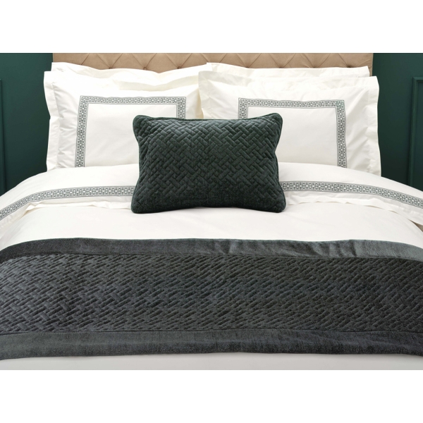  3 Pieces Col Bruce Oil Bed Runner Set 90 x 250 cm - Oil Green