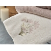 6 Pieces Flower 3D Embroidered Family Bathrobe Set - Off White / Beige