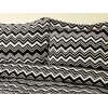 3 Pieces Wave Double Bedspread Set 230 x 240 cm - Black