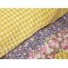 3 Pieces Pari Noniron Cotton Single Duvet Cover Set 160 x 220 cm - Lilac