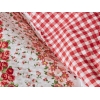 3 Pieces Pari Noniron Cotton Single Duvet Cover Set 160 x 220 cm - Red