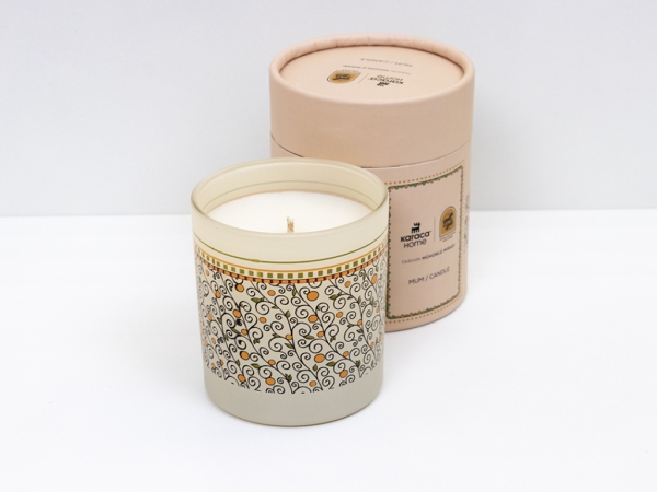 Arslantepe Waxed Candle 200 gr - Apricot