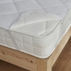 Comfy Cotton Flannel Single Waterproof Sleeping Pad 160 x 200 cm - White