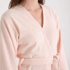 Paris Cotton Slim Short Bathrobe L/XL - Powder Pink