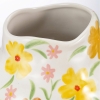 Spring Flower Patterned Vase 17.5 x 17.5 x 18.5 cm - Yellow
