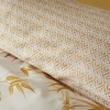4 Pieces Grove Bamboo Cotton Double Duvet Cover Set 200 x 220 cm - Yellow