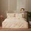 3 Pieces Nature Lover Mimosa Cotton Herbal Dyeing Single Duvet Cover Set 160 x 220 cm - Cream