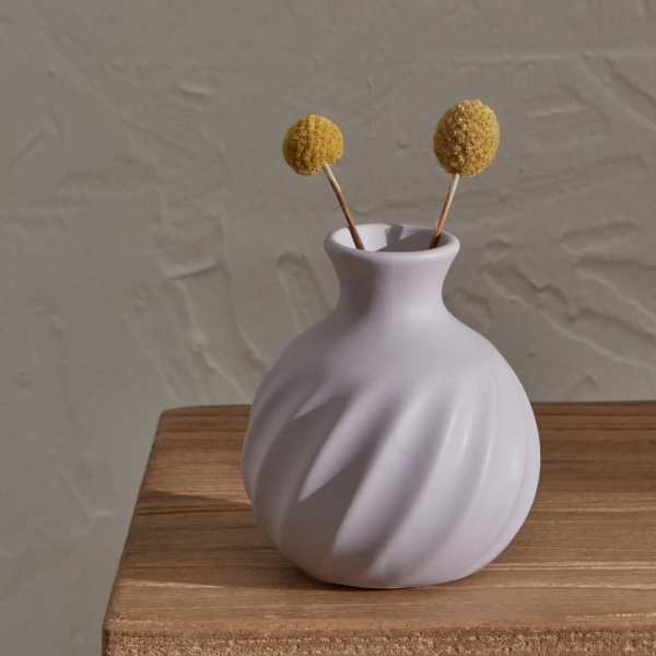 Velma Vase 8.5 x 8.5 x 9.4 cm - Lilac