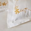 6 Pieces Nora Bamboo Embroidered Double Duvet Cover Set 200 x 220 cm - Yellow
