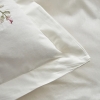 6 Pieces Caroline Embroidered Cotton Double Duvet Cover Set 200 x 220 cm - White
