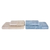 4 Pieces Lucia Towel Set - Blue / Beige